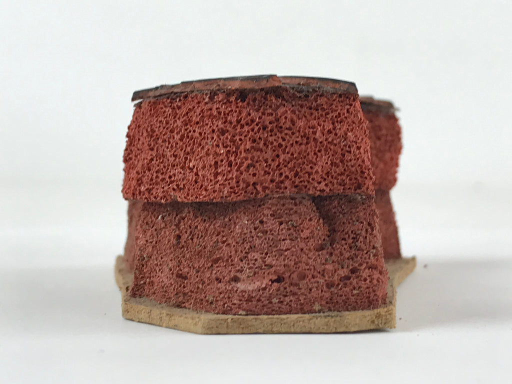 Japanese Rubber Stamp Bamboo Rock Vtg Nature Sponge Base Stationary HS284