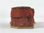 Japanese Rubber Stamp Bamboo Rock Vtg Nature Sponge Base Stationary HS284