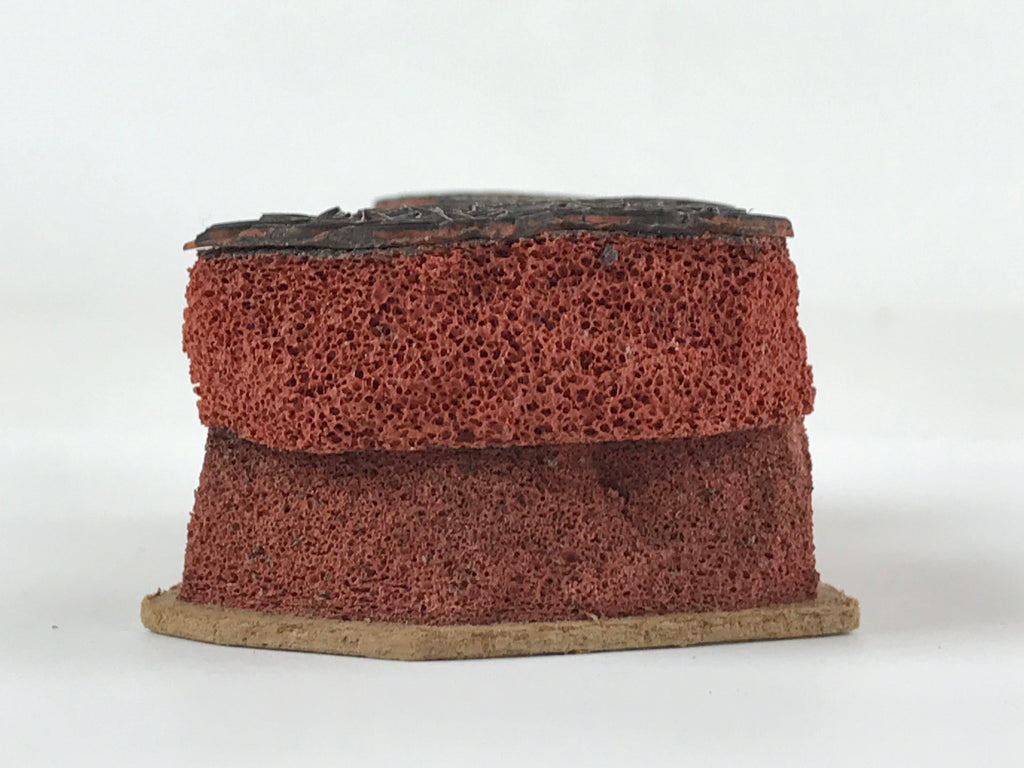 Japanese Rubber Stamp Bamboo Rock Vtg Nature Sponge Base Stationary HS284