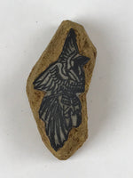 Japanese Rubber Stamp Bird Prey Vtg Samurai Armor Katana Sword Stationary HS256