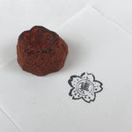 Japanese Rubber Stamp Cherry Blossom Vtg Kanji Sponge Base Stationary HS273