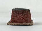 Japanese Rubber Stamp Fan Geometric Vtg Circles Sponge Base Stationary HS193