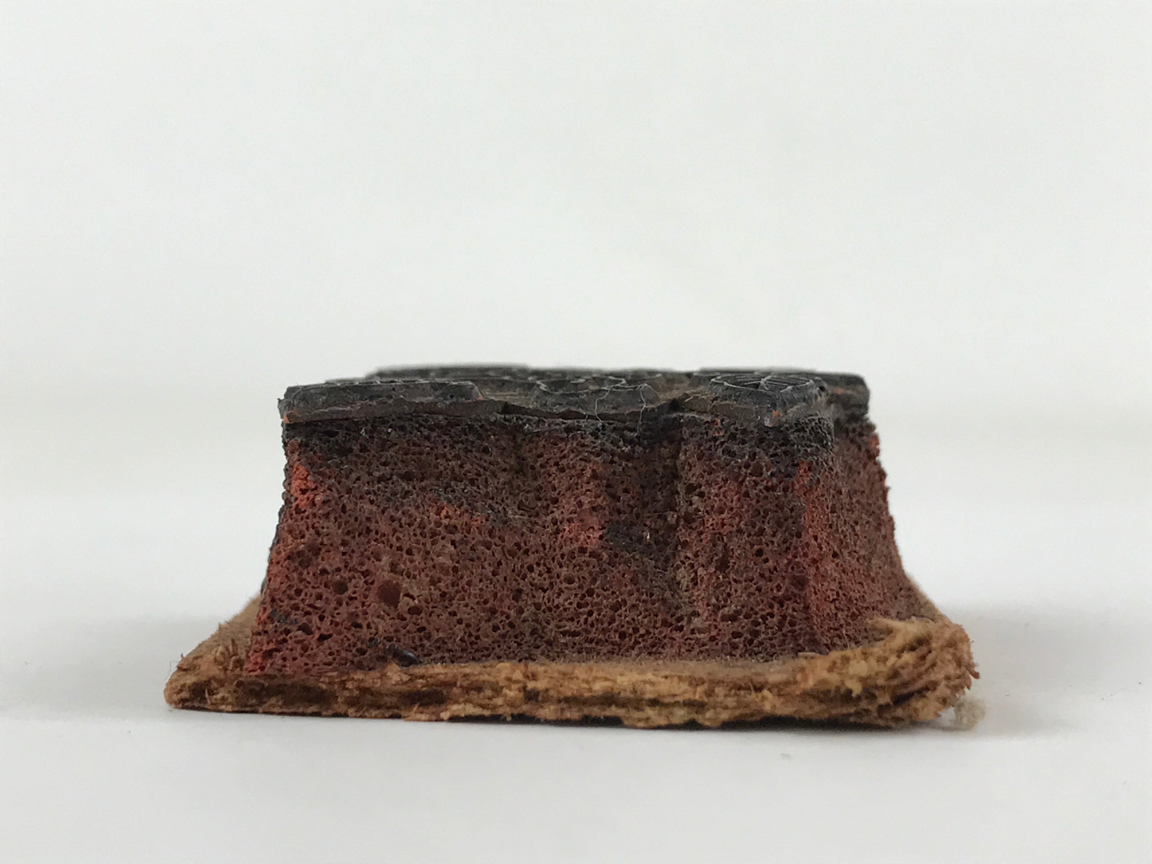 Japanese Rubber Stamp Flower And Foliage Vtg Nature Sponge Base Stationary HS254