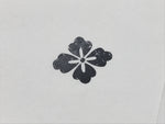 Japanese Rubber Stamp Flower Kamon Vtg Floral Sponge Base Stationary HS206
