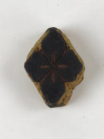 Japanese Rubber Stamp Flower Kamon Vtg Floral Sponge Base Stationary HS206