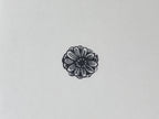 Japanese Rubber Stamp Flower Vtg Round Sponge Base Stationary HS190