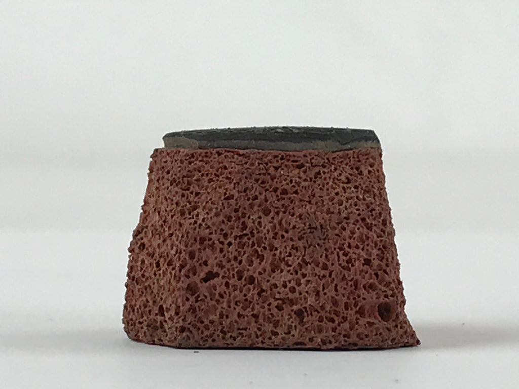 Japanese Rubber Stamp Flower Vtg Round Sponge Base Stationary HS190
