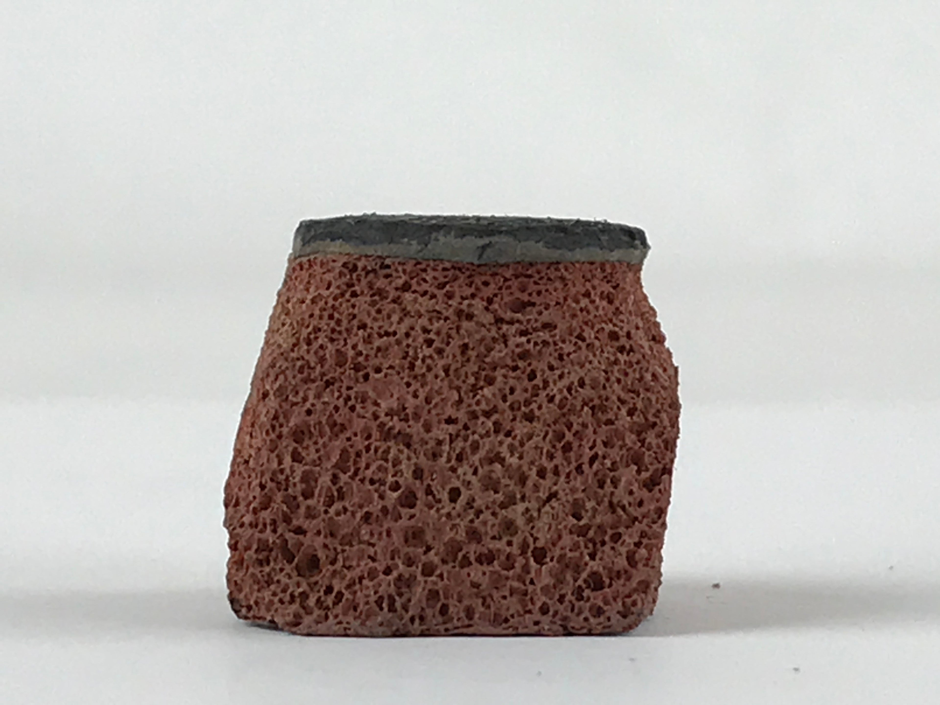 Japanese Rubber Stamp Flower Vtg Round Sponge Base Stationary HS190