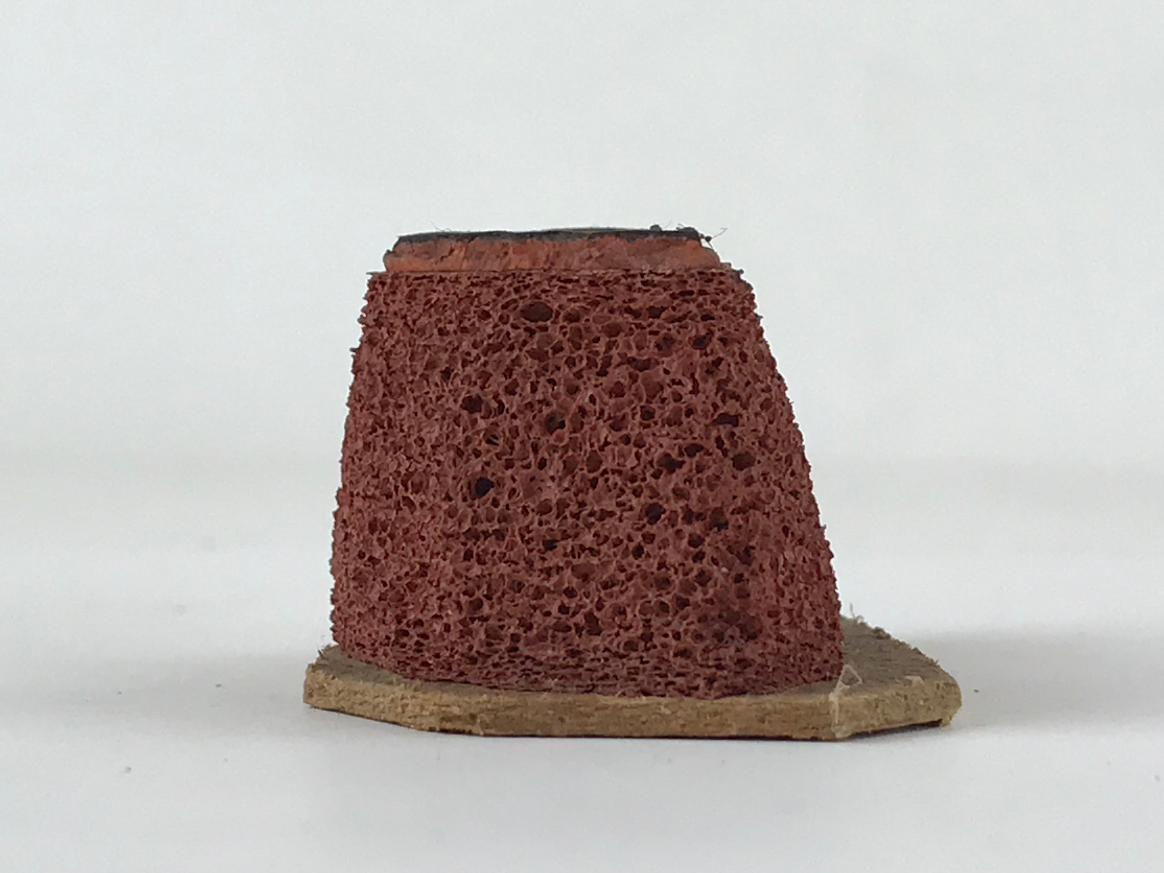 Japanese Rubber Stamp Folding Fan Vtg Sponge Base Stationary HS271