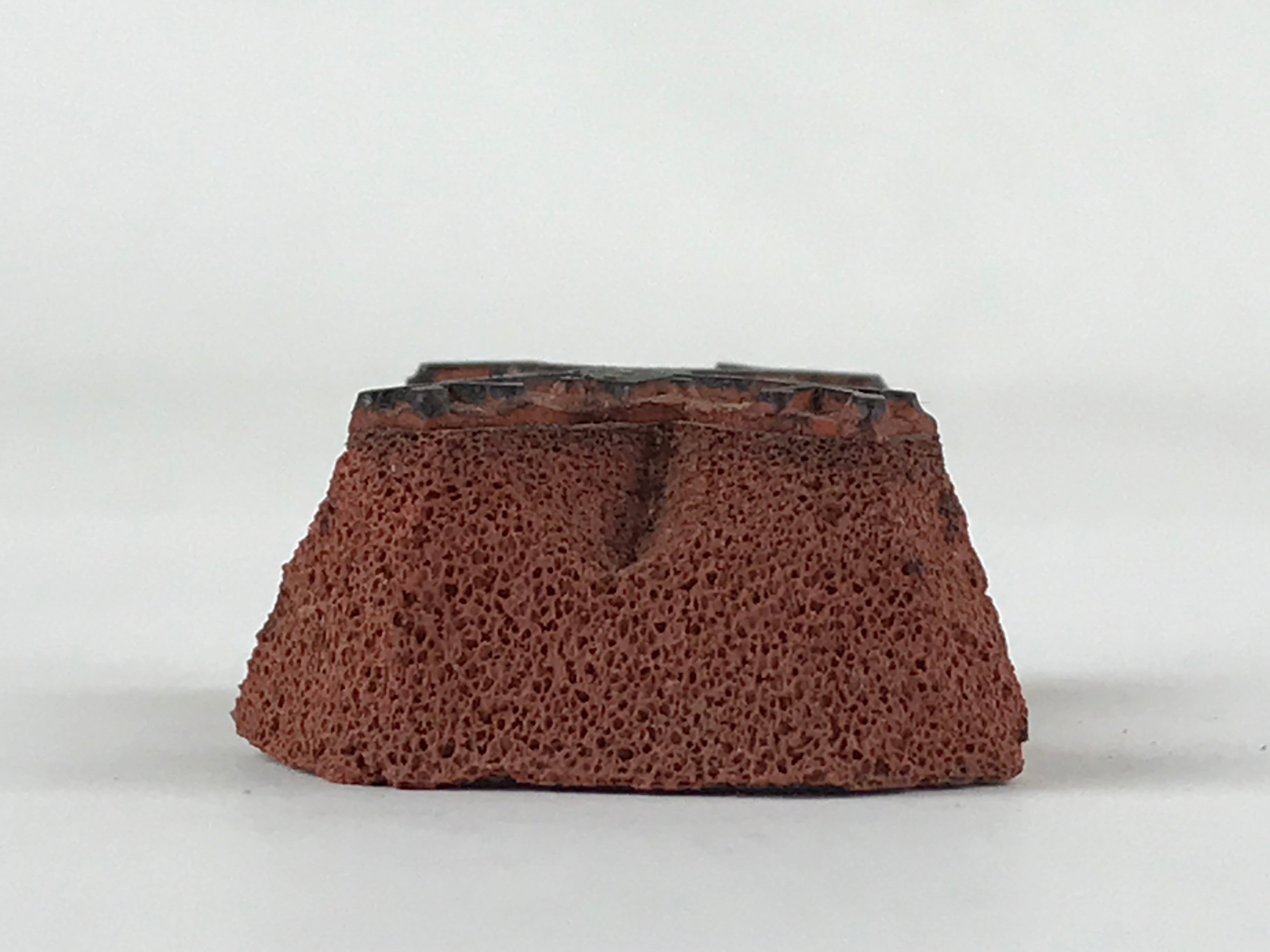 Japanese Rubber Stamp Frog Jumping Vtg Sponge Base Stationary Animal HS243