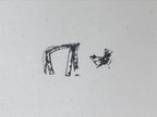 Japanese Rubber Stamp Horse Body And Head Vtg Sponge Base Stationary HS272