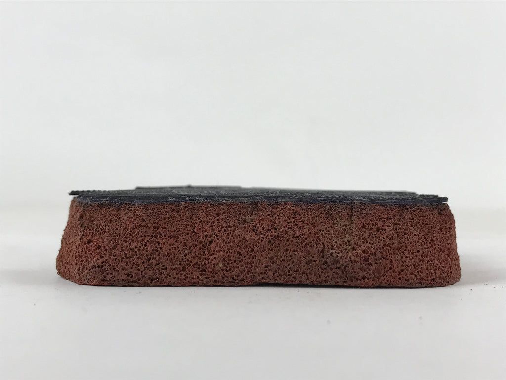 Japanese Rubber Stamp Houses Trees Vtg Scenery Sponge Base Stationary HS286
