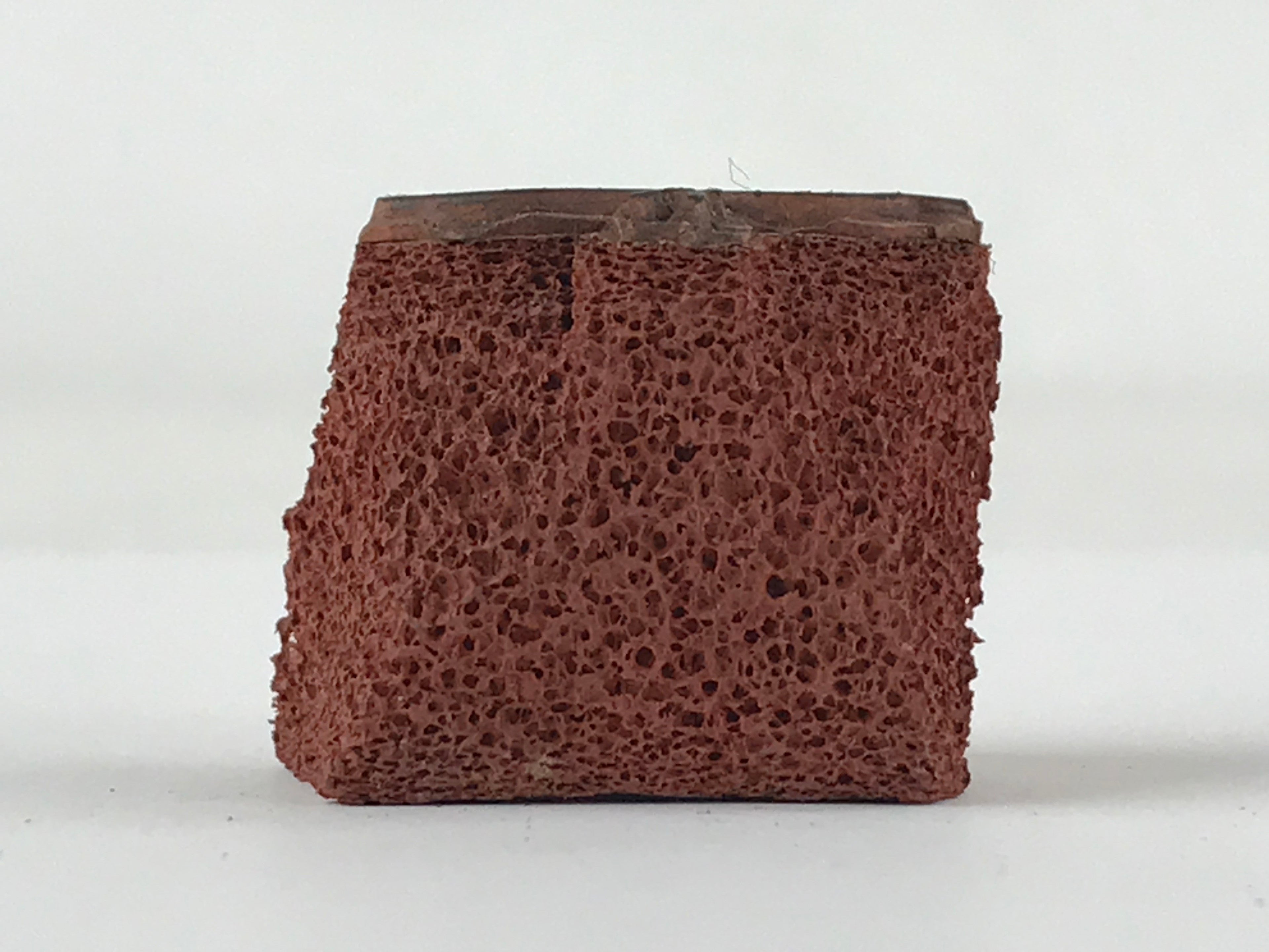 Japanese Rubber Stamp Hyotan Natural Gourd Vtg Sponge Base Stationary HS201