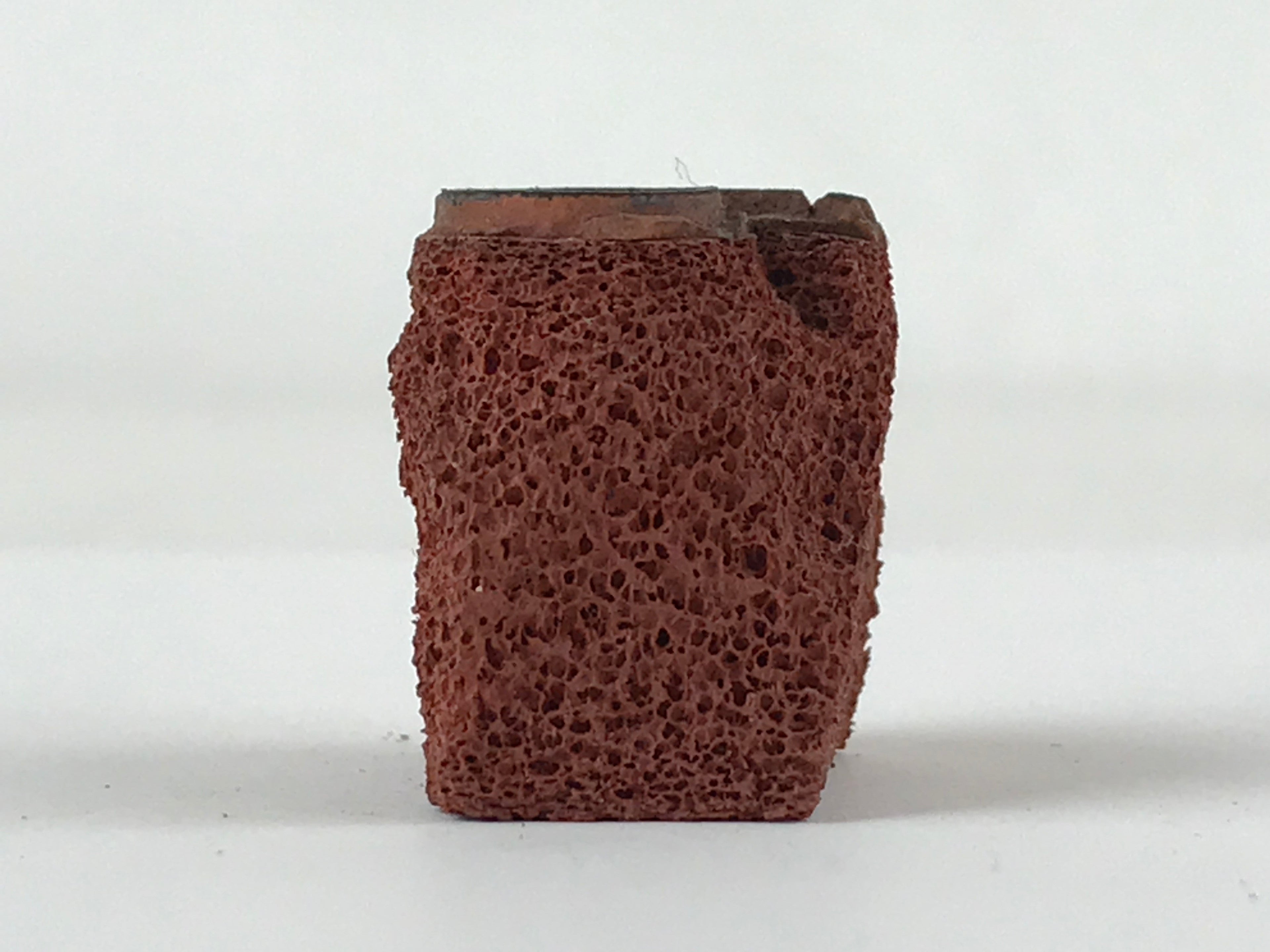 Japanese Rubber Stamp Hyotan Natural Gourd Vtg Sponge Base Stationary HS201