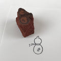Japanese Rubber Stamp Hyotan Natural Gourd Vtg Sponge Base Stationary HS201