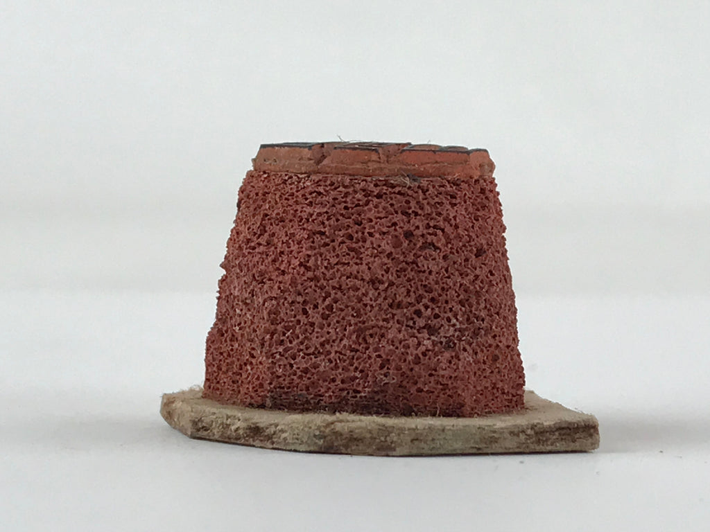 Japanese Rubber Stamp Kanji Round Vtg Small Sponge Base Stationary HS214
