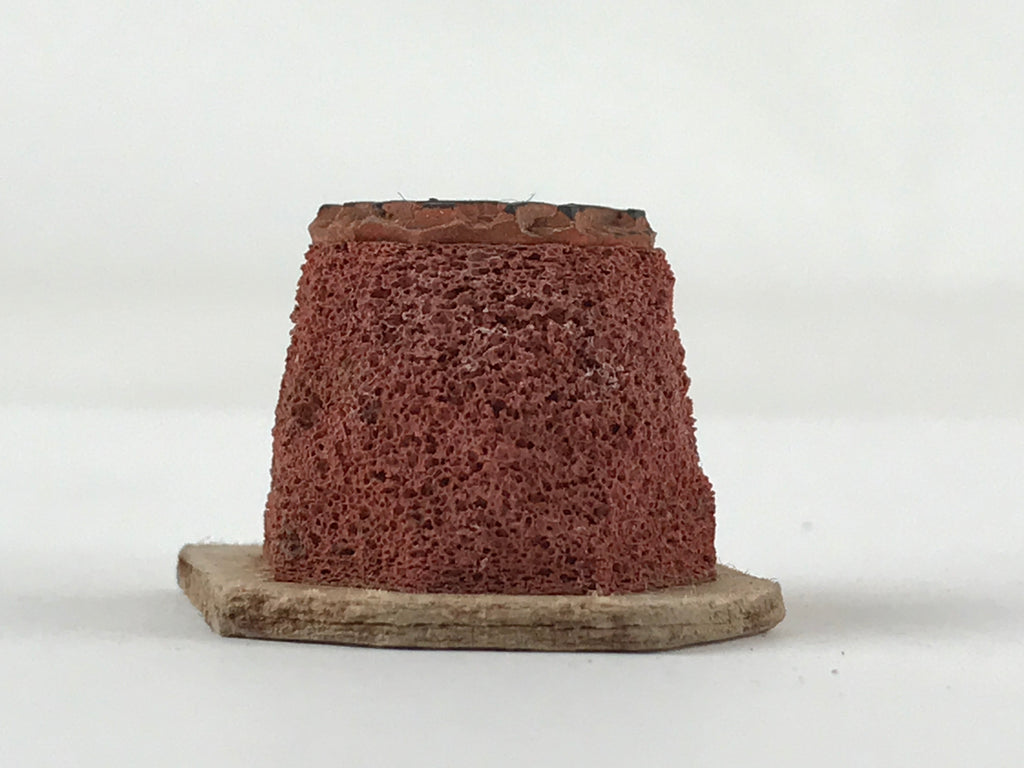 Japanese Rubber Stamp Kanji Round Vtg Small Sponge Base Stationary HS214