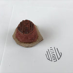 Japanese Rubber Stamp Kanji Round Vtg Small Sponge Base Stationary HS214