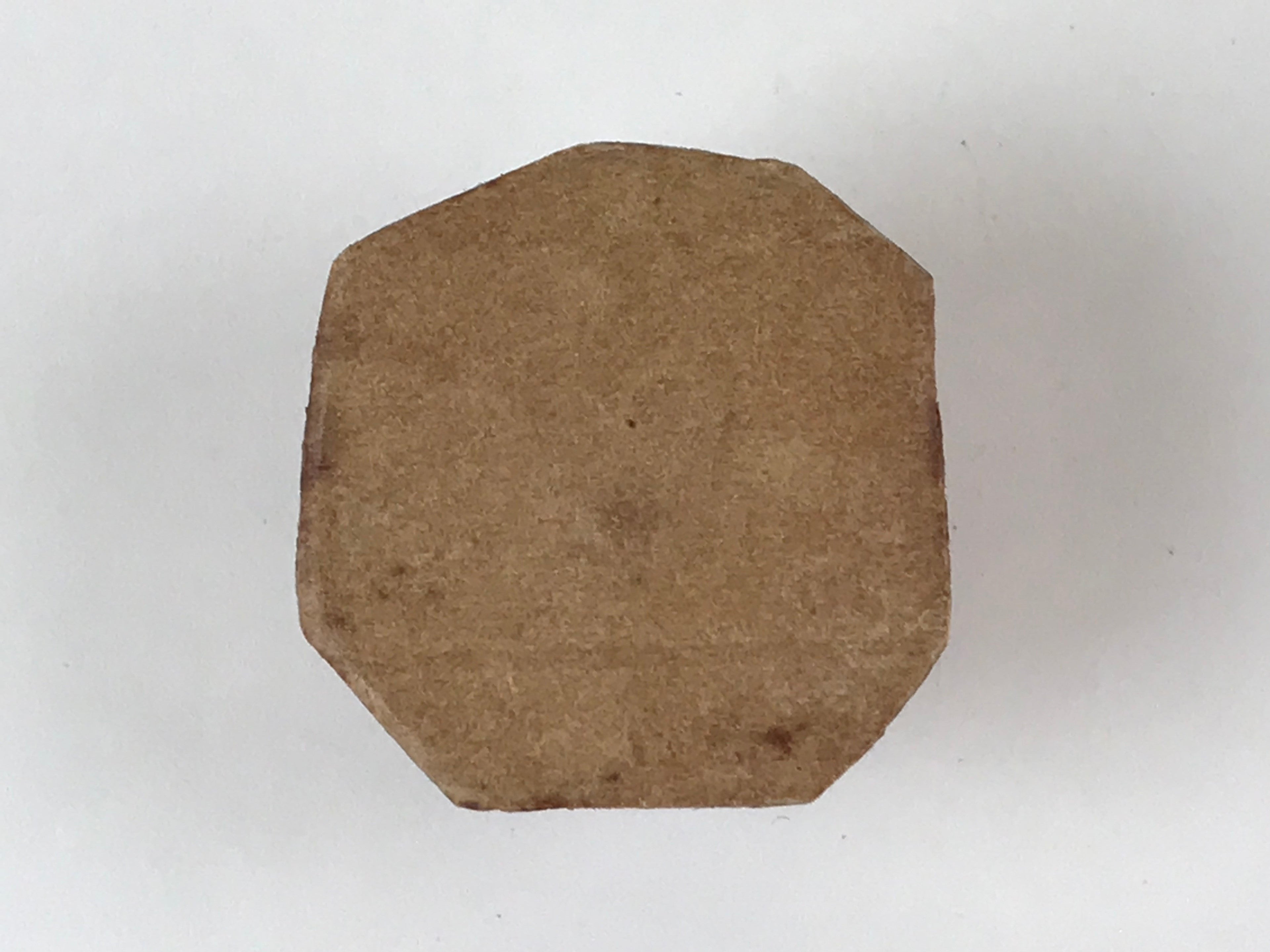 Japanese Rubber Stamp Kanji Round Vtg Sponge Base Stationary HS213