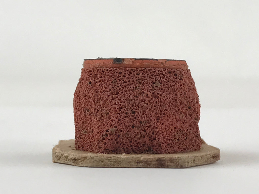 Japanese Rubber Stamp Kanji Round Vtg Sponge Base Stationary HS213