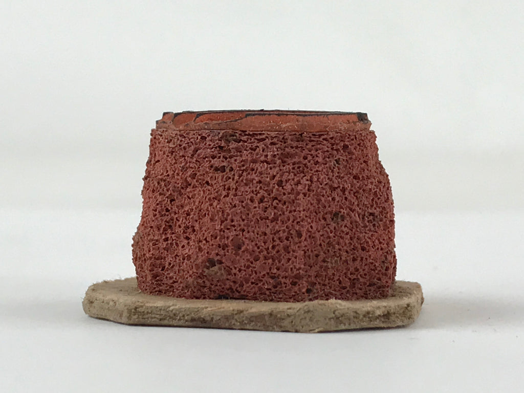 Japanese Rubber Stamp Kanji Round Vtg Sponge Base Stationary HS213