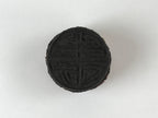 Japanese Rubber Stamp Kotobuki Vtg Kanji Round Sponge Base Stationary HS209