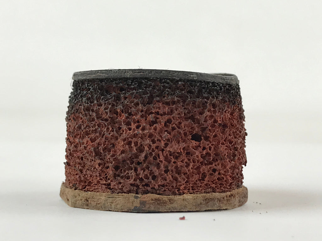 Japanese Rubber Stamp Kotobuki Vtg Kanji Round Sponge Base Stationary HS209