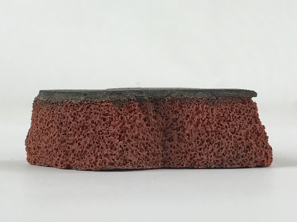 Japanese Rubber Stamp Leaf Vtg Black Floral Sponge Base Stationary HS265