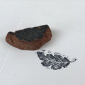 Japanese Rubber Stamp Long Leaf Vtg Sponge Base Stationary HS192