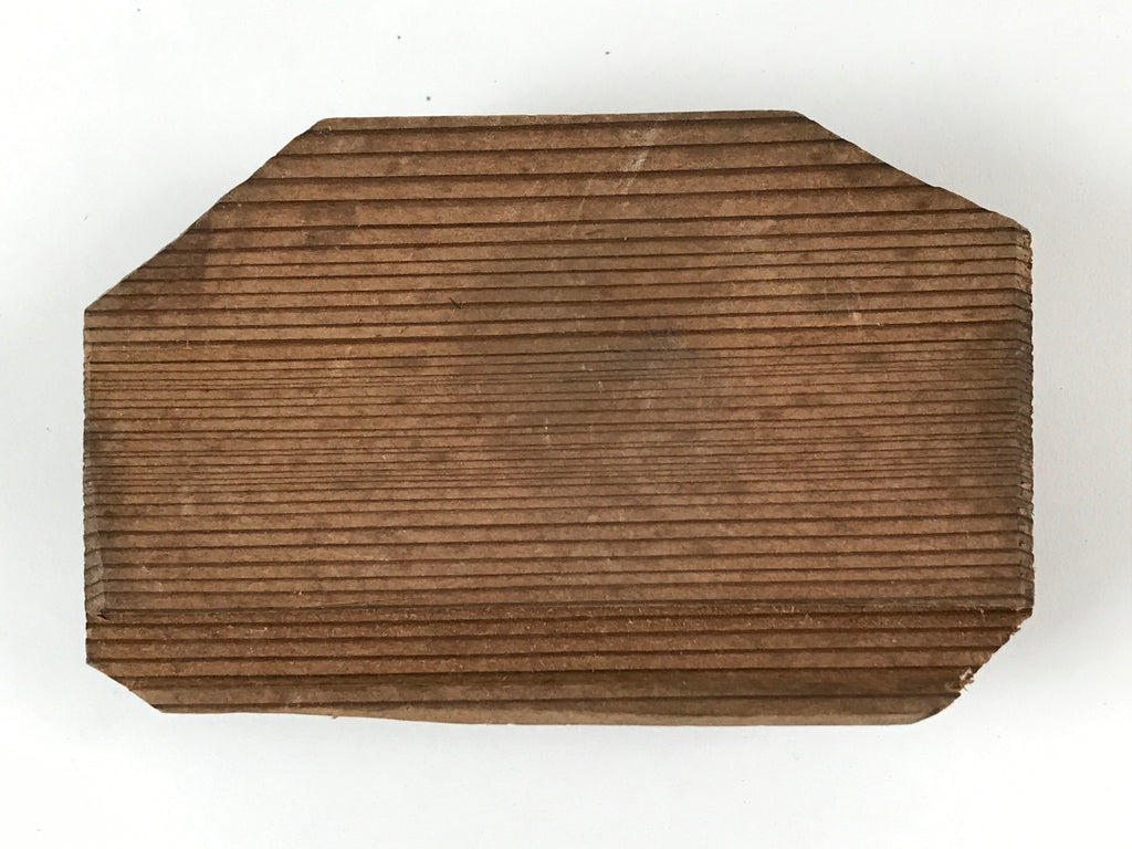 Japanese Rubber Stamp Man Sitting Under Tree Vtg Tea Pot Sponge Base HS282