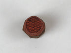 Japanese Rubber Stamp Nested Triangle Pattern Vtg Sponge Base Stationary HS187