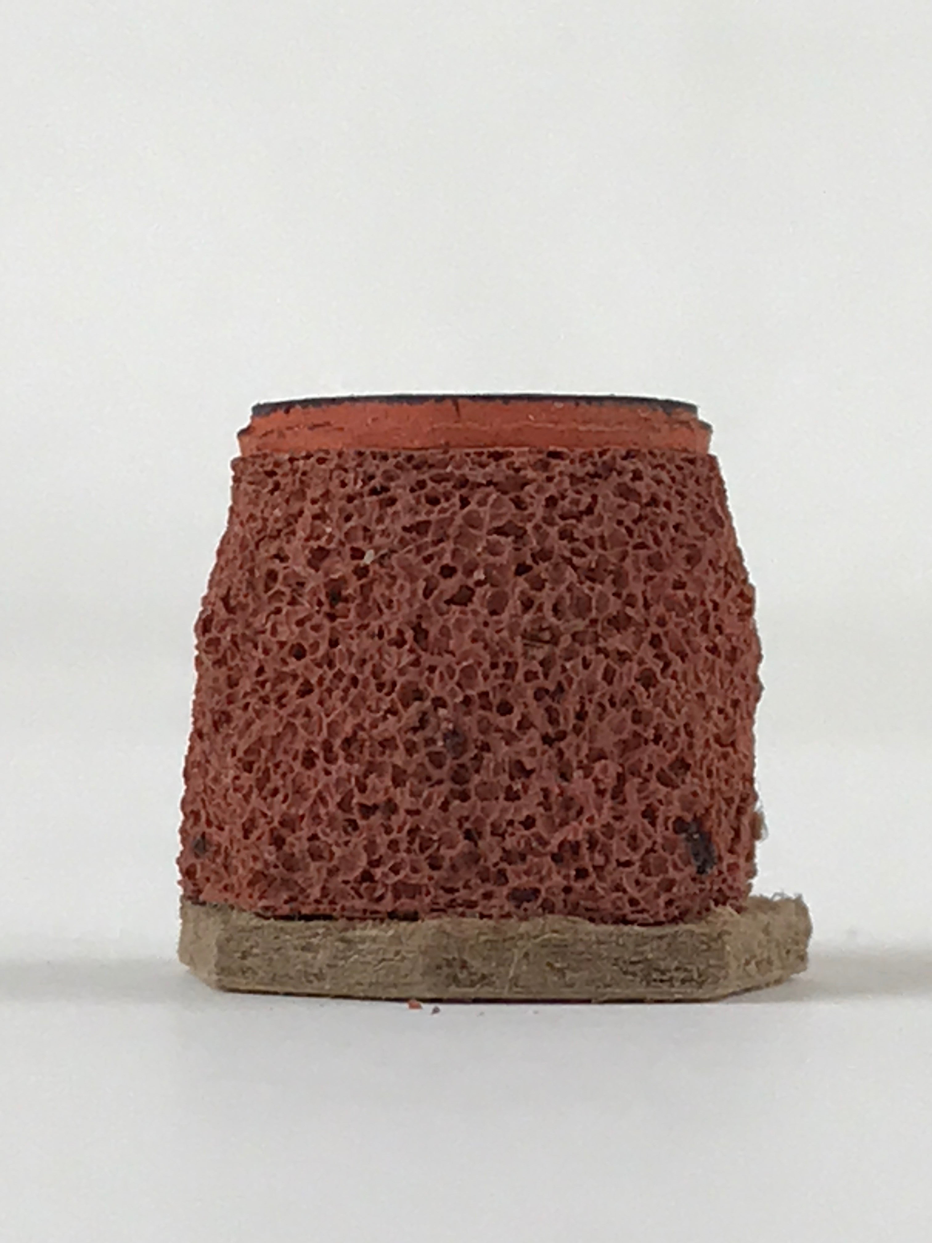 Japanese Rubber Stamp Nested Triangle Pattern Vtg Sponge Base Stationary HS187