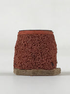 Japanese Rubber Stamp Nested Triangle Pattern Vtg Sponge Base Stationary HS187