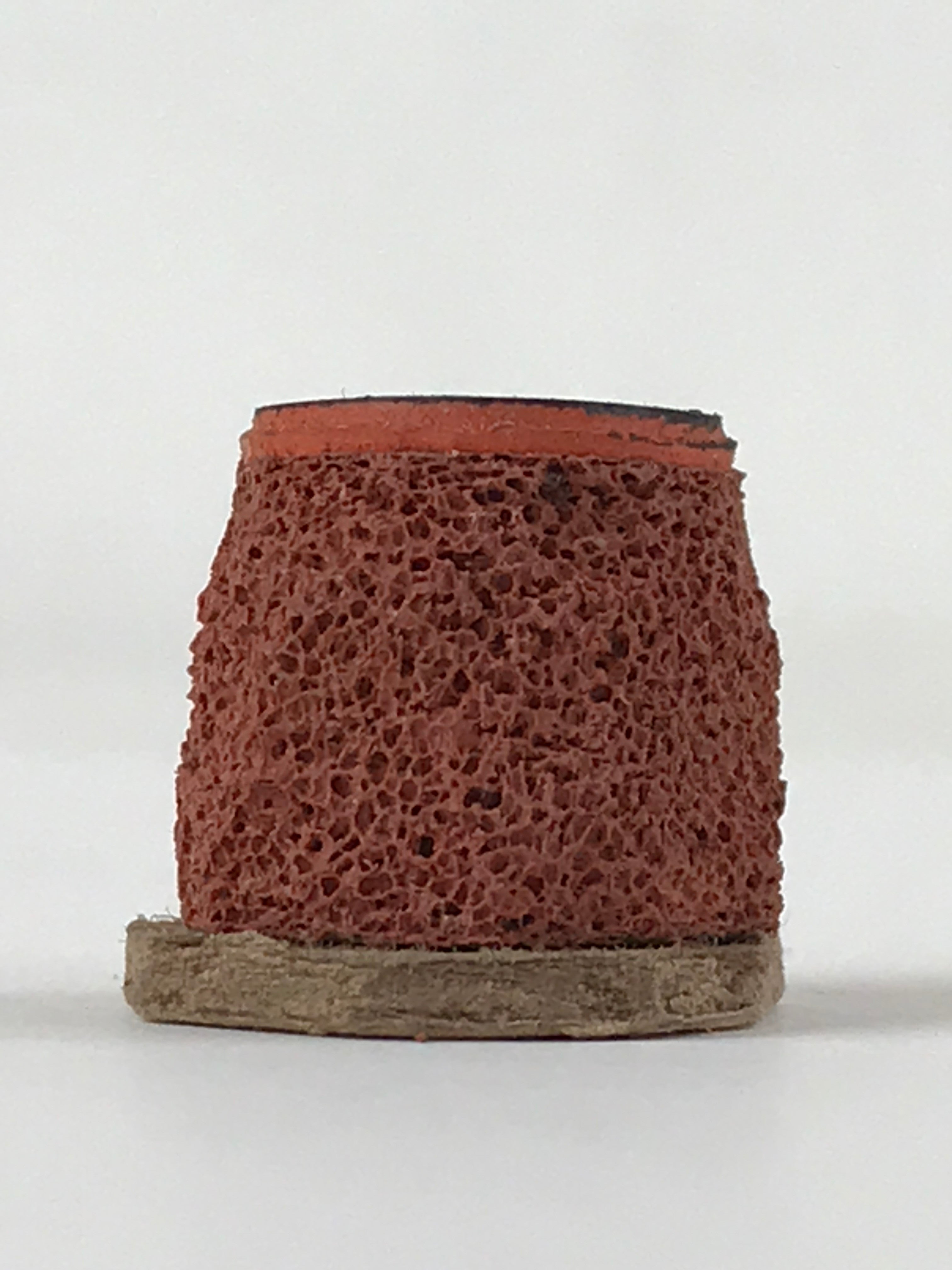 Japanese Rubber Stamp Nested Triangle Pattern Vtg Sponge Base Stationary HS187