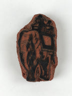 Japanese Rubber Stamp People Riding Elephant Vtg Sponge Base Stationary HS261
