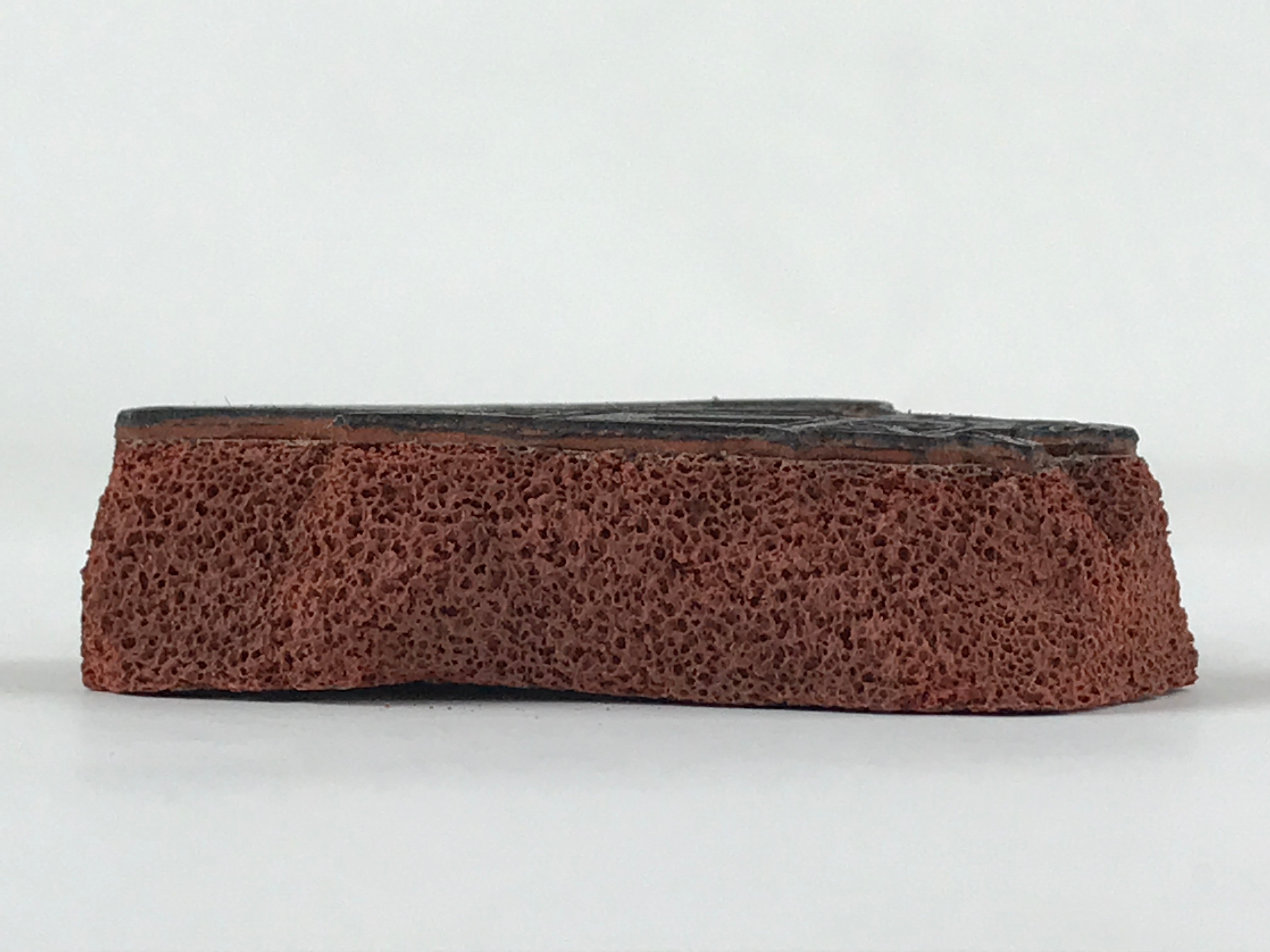 Japanese Rubber Stamp People Riding Elephant Vtg Sponge Base Stationary HS261