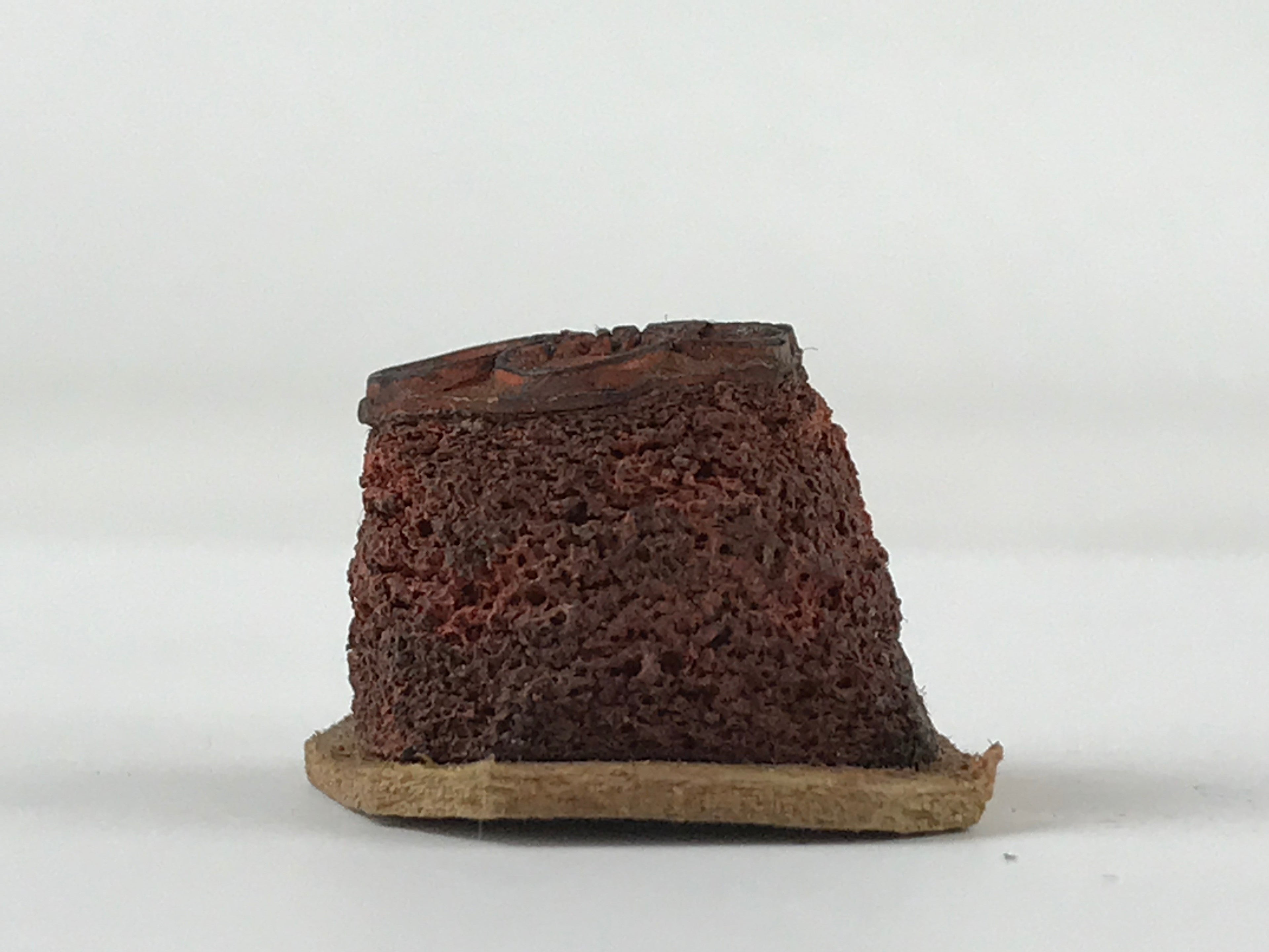 Japanese Rubber Stamp Plum Flower Vtg 5 Petals Sponge Base Stationary HS198