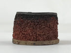Japanese Rubber Stamp Round Kanji Vtg Sponge Base Stationary HS210