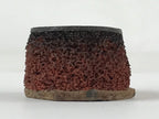 Japanese Rubber Stamp Round Kanji Vtg Sponge Base Stationary HS210