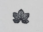 Japanese Rubber Stamp Single Leaf Vtg Sponge Base Stationary HS236