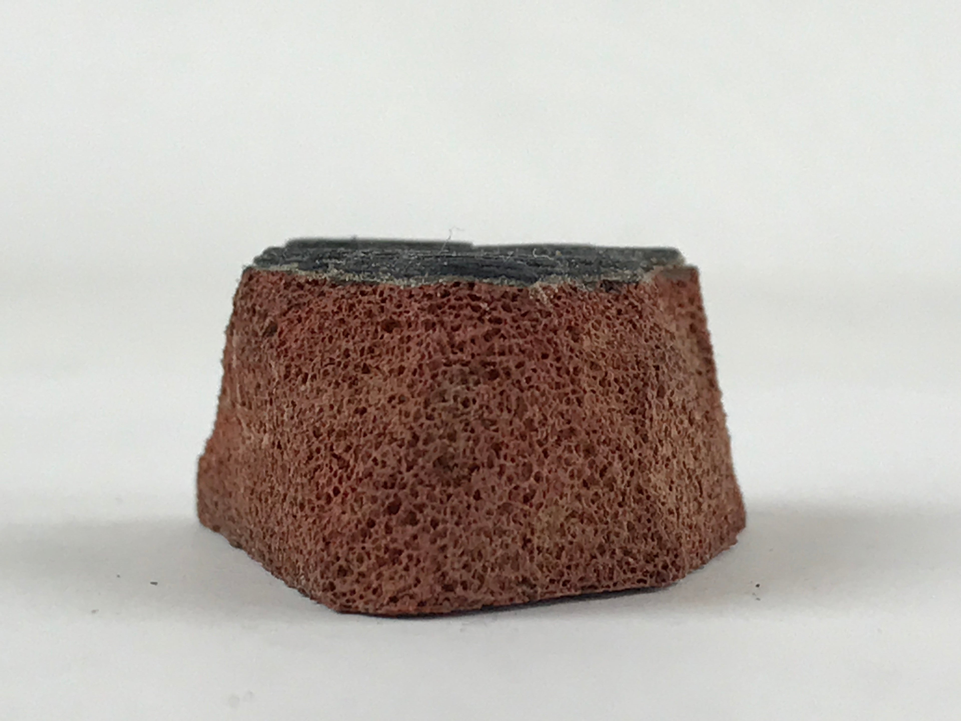 Japanese Rubber Stamp Sitting Man Playing Drums Vtg Sponge Base Stationary HS237