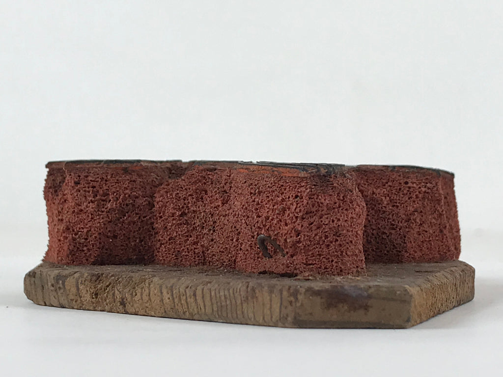 Japanese Rubber Stamp Tree Branch Foliage Vtg Sponge Base Stationary HS283