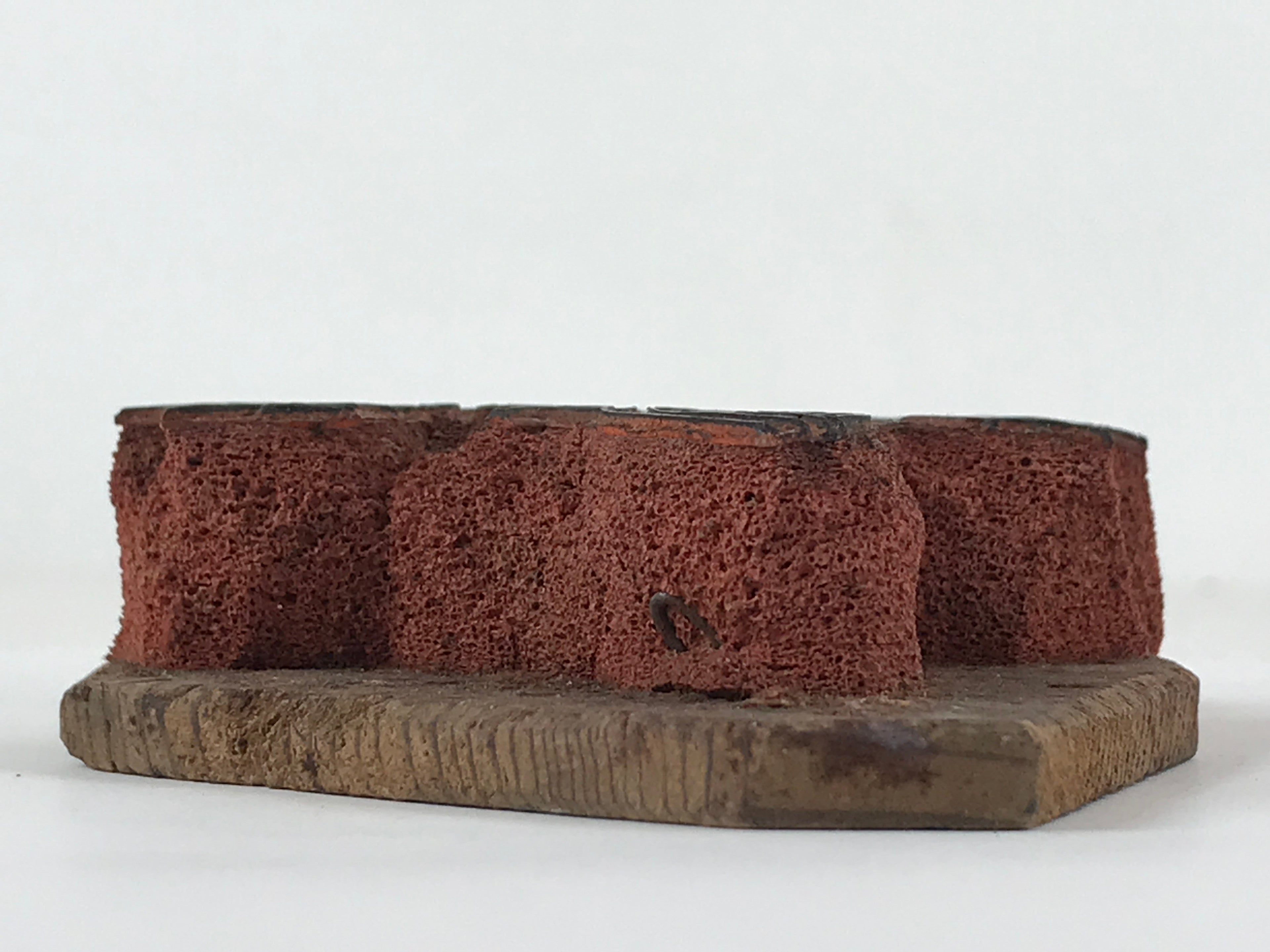 Japanese Rubber Stamp Tree Branch Foliage Vtg Sponge Base Stationary HS283
