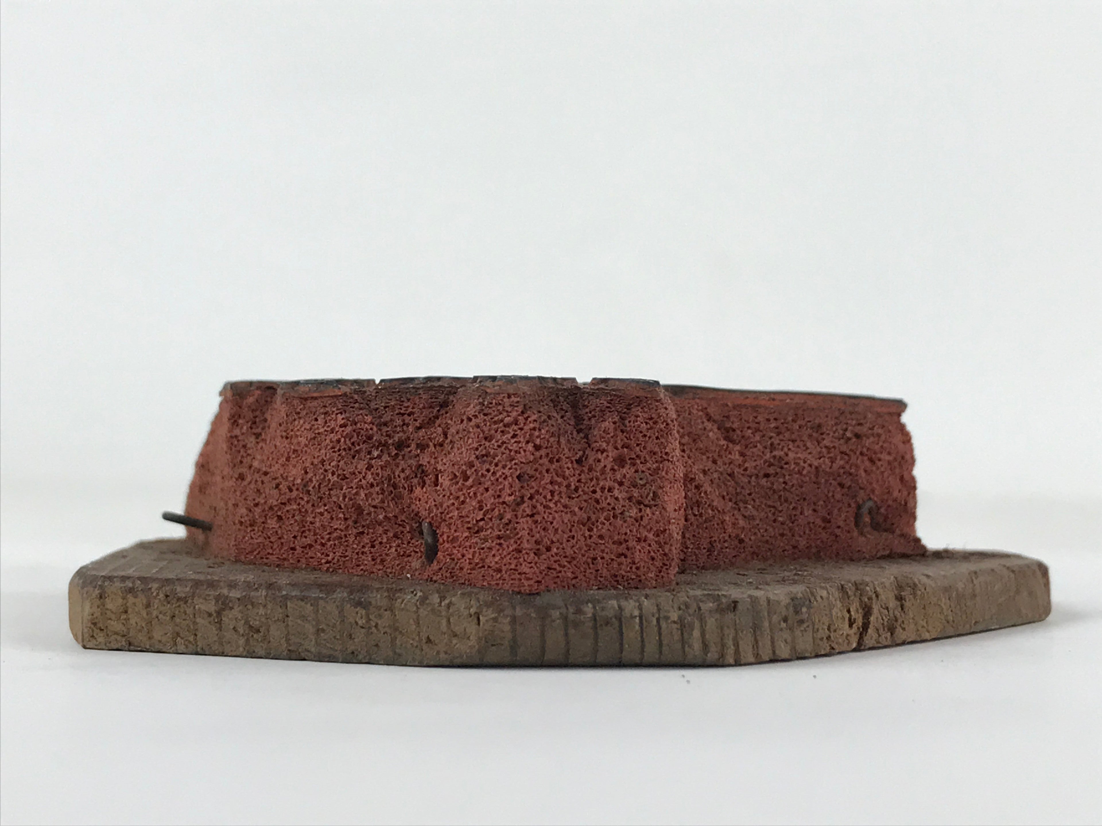 Japanese Rubber Stamp Tree Branch Foliage Vtg Sponge Base Stationary HS283