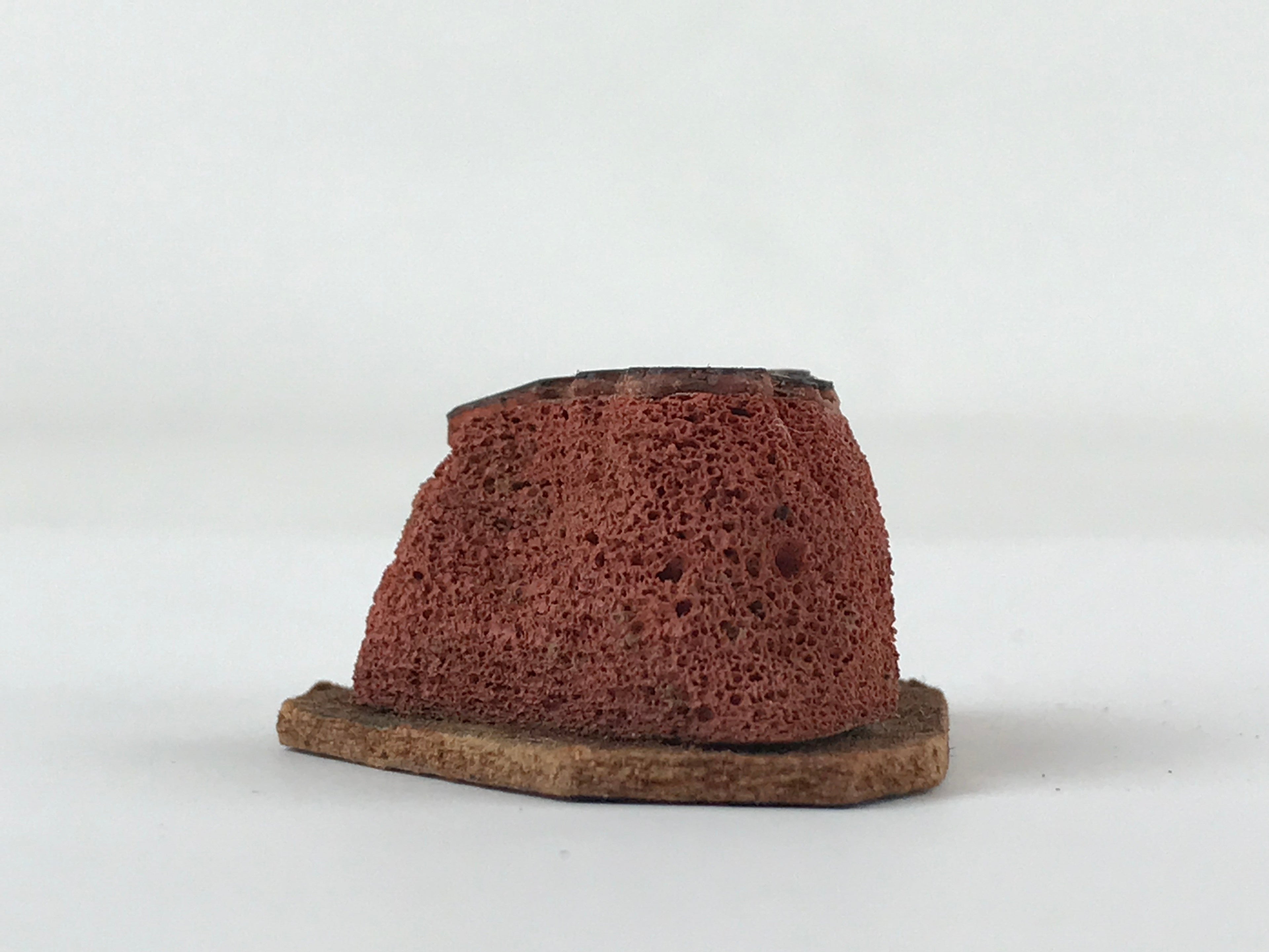 Japanese Rubber Stamp Tree Round Fruits Vtg Sponge Base Stationary HS191