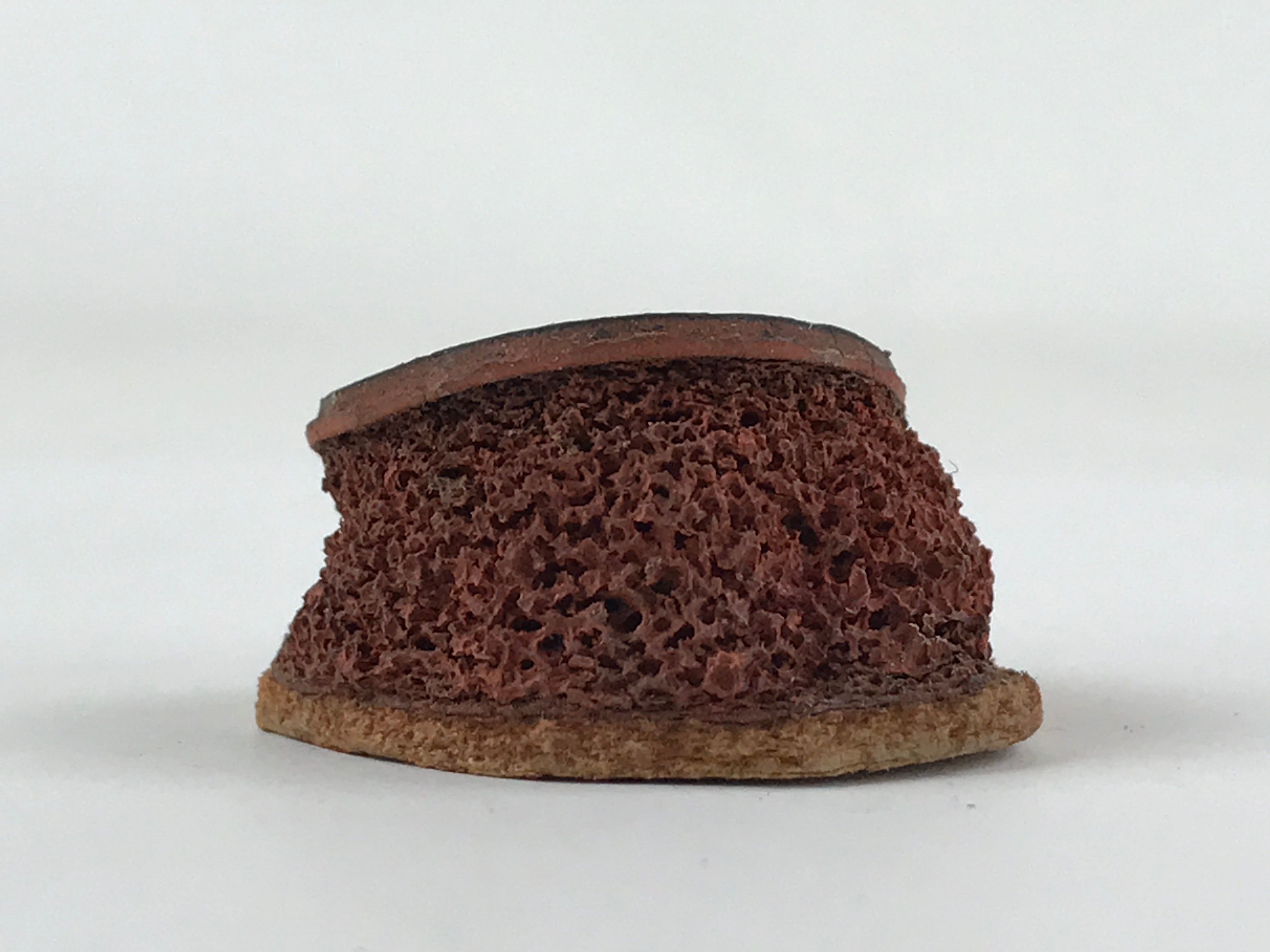 Japanese Rubber Stamp Triangle Geometric Pattern Vtg Sponge Stationary HS245