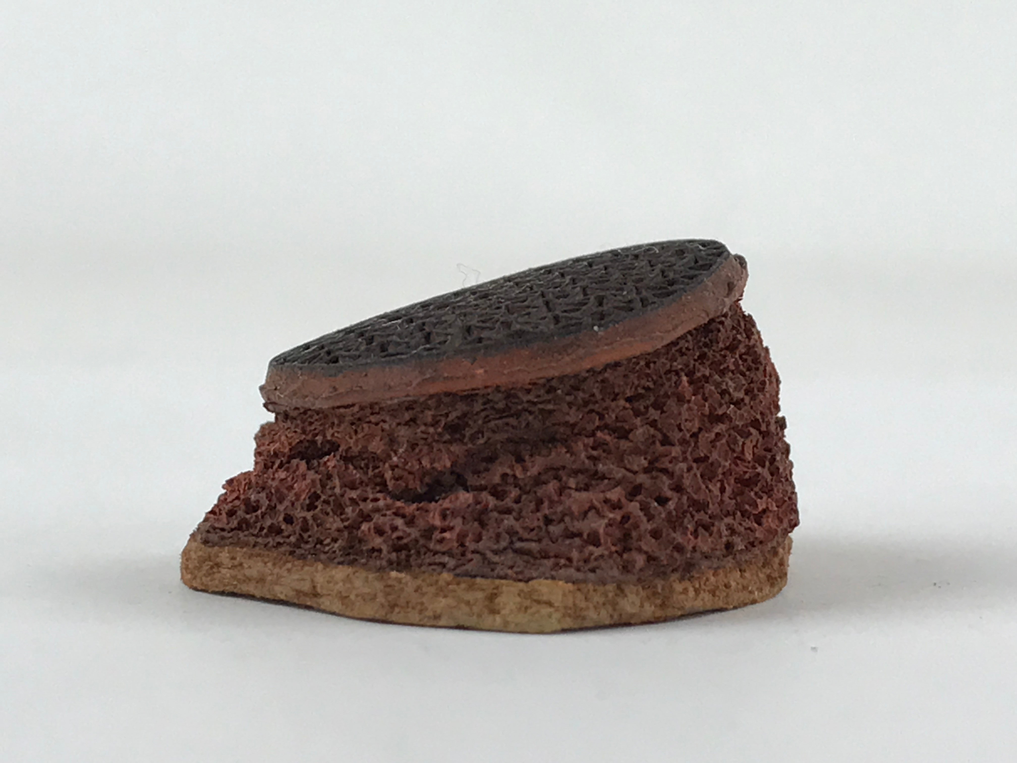 Japanese Rubber Stamp Triangle Geometric Pattern Vtg Sponge Stationary HS245