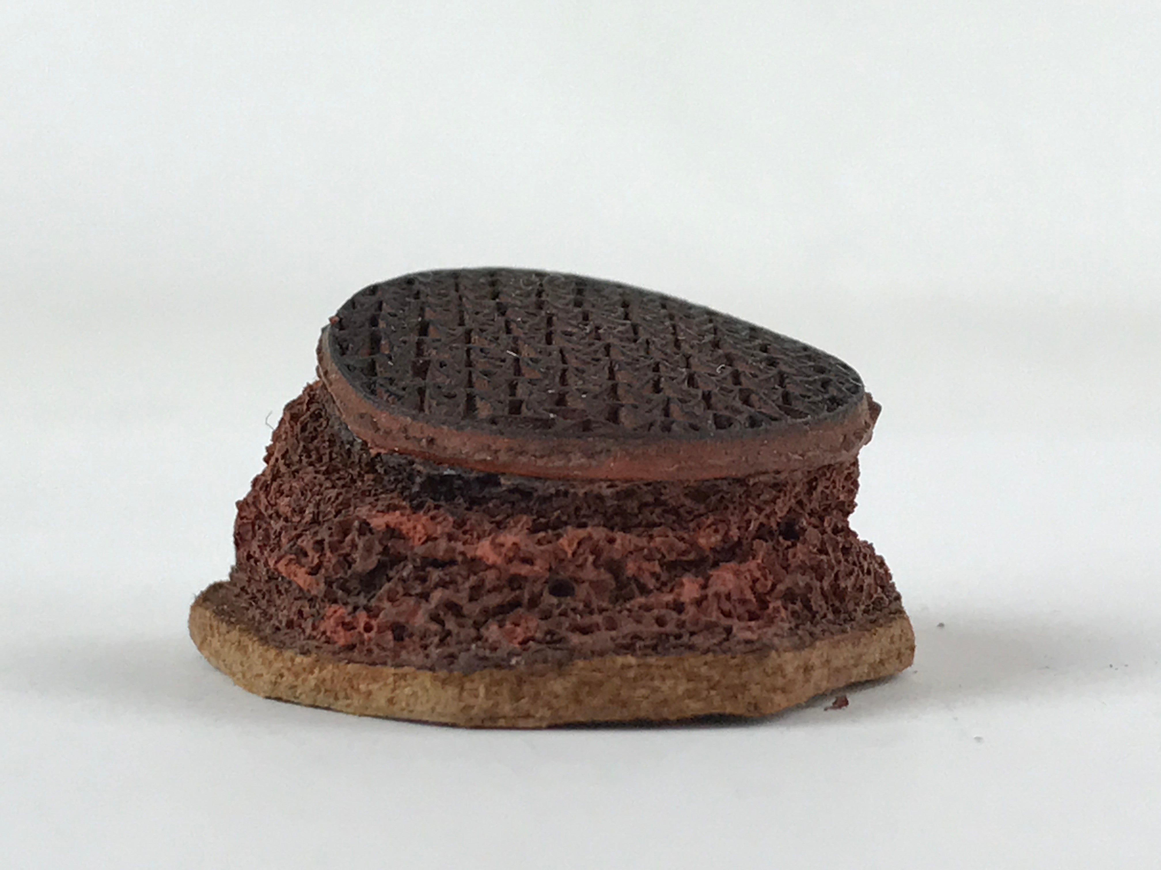 Japanese Rubber Stamp Triangle Geometric Pattern Vtg Sponge Stationary HS245