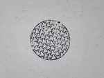 Japanese Rubber Stamp Triangles Vtg Circle Sponge Base Stationary HS244
