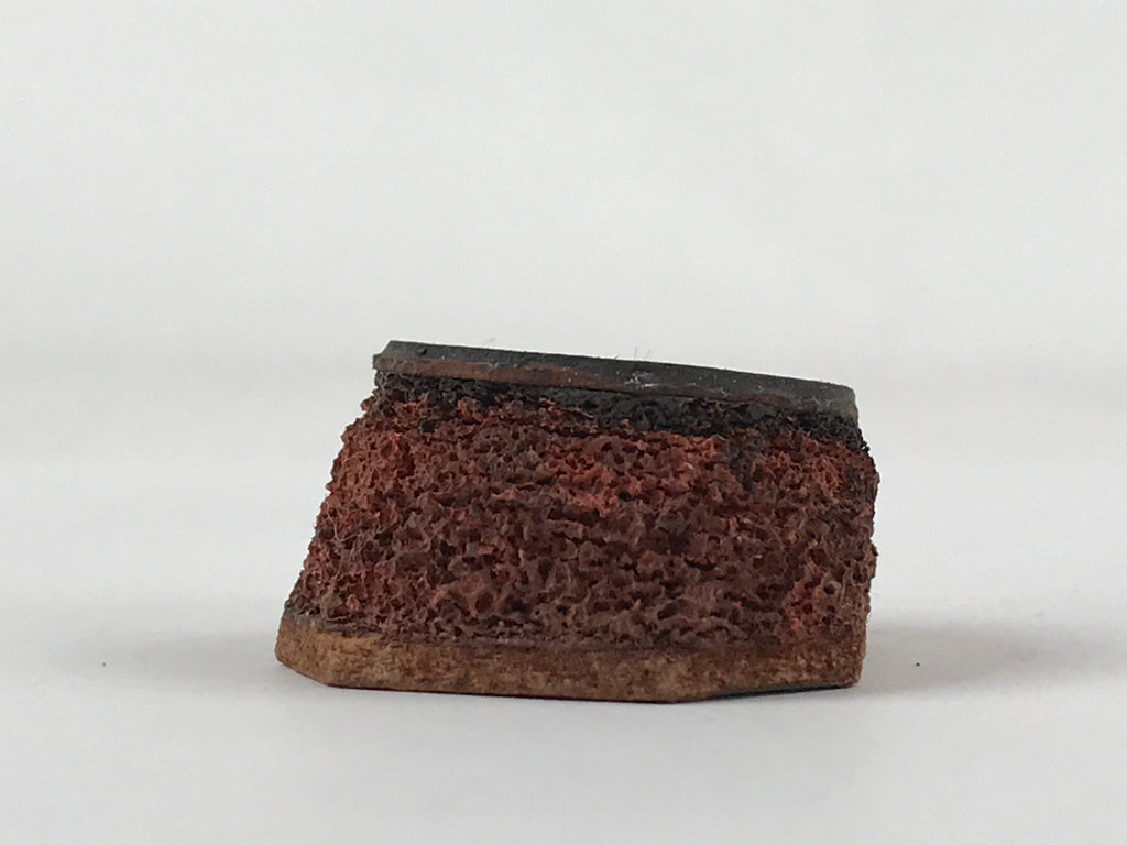 Japanese Rubber Stamp Wave Pattern Vtg Seigaiha Sponge Base Stationary HS238
